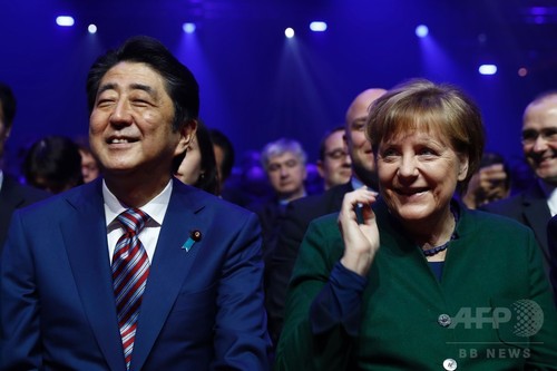 安倍首相、独CeBIT出席 「開かれた体制守る」 安倍首相、独CeBIT出席 「開かれた体制守る」