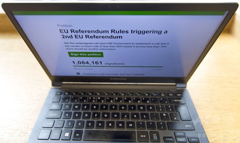 英政府、国民投票やり直し求める請願を正式却下 署名400万人超 英政府、国民投票やり直し求める請願を正式却下 署名400万人超
