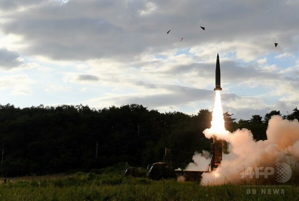 韓国、弾道ミサイルの発射実験で北朝鮮をけん制