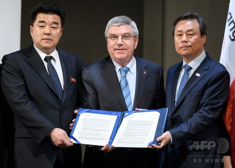 平昌冬季五輪、北朝鮮は22人が3競技に出場へ IOC 平昌冬季五輪、北朝鮮は22人が3競技に出場へ IOC
