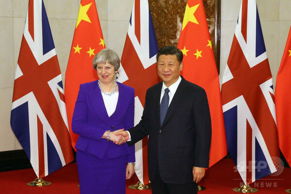 中国、英国と「新たな水準」の関係構築を提案 首脳会談