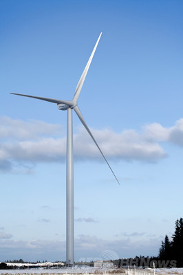 世界最大の風力タービンが試験発電開始、ベスタス発表 世界最大の風力タービンが試験発電開始、ベスタス発表