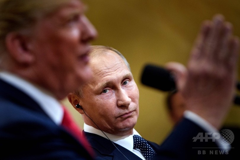 トランプ氏、選挙介入でプーチン氏追及せず 米ロ首脳会談
