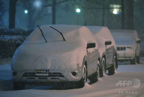 米首都ワシントンで大雪、「スノージラ」到来に厳戒態勢 米首都ワシントンで大雪、「スノージラ」到来に厳戒態勢