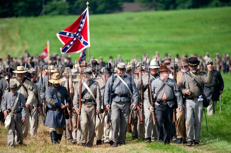 南北戦争「ゲティスバーグの戦い」を再現、米国で150周年 写真14枚 国際ニュース：AFPBB News