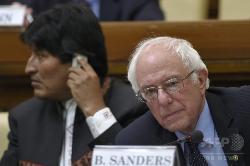 米民主党サンダース氏、ローマ法王と面会 NY州予備選控え 米民主党サンダース氏、ローマ法王と面会 NY州予備選控え