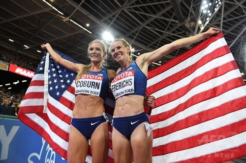 女子3000m障害で米国勢がワンツー、世界陸上 女子3000m障害で米国勢がワンツー、世界陸上