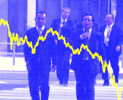 日経平均、終値7703円04銭 3週間ぶり安値