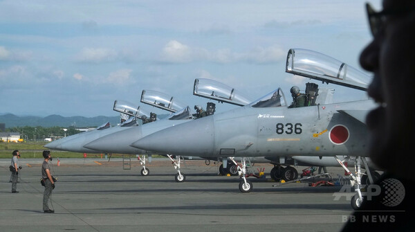 航空自衛隊千歳基地のF15J戦闘機「イーグル」