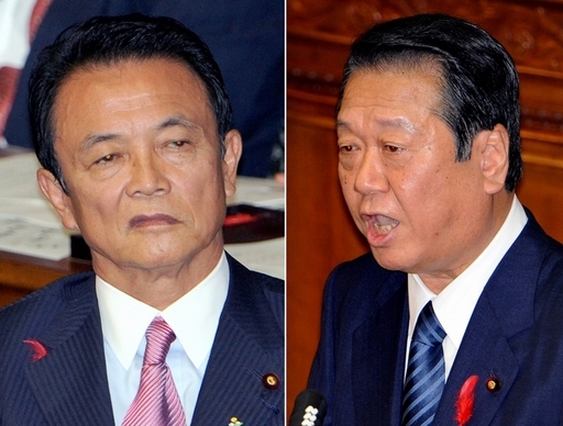 麻生首相より小沢代表を支持、各社世論調査
