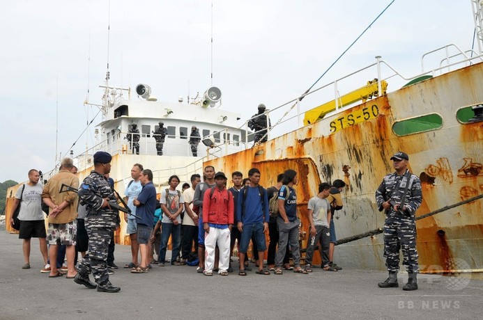 インドネシア当局、「奴隷船」拿捕 インターポールが手配 インドネシア当局、「奴隷船」拿捕 インターポールが手配
