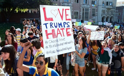 全米各地で「反トランプ」デモ続く 学生ら授業ボイコット 全米各地で「反トランプ」デモ続く 学生ら授業ボイコット