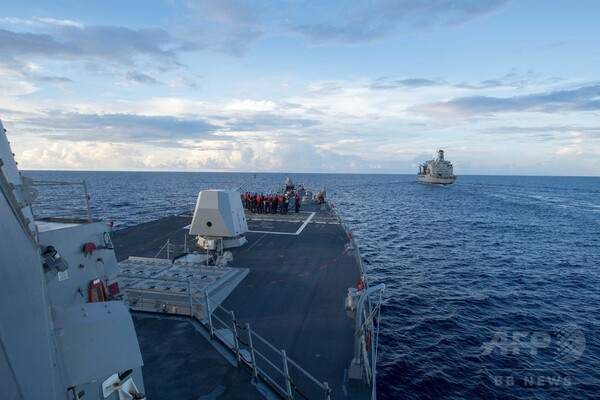 米海軍の南沙諸島付近航行、中国「許可なく入ったと」非難