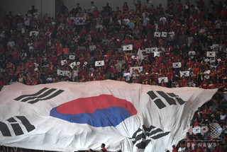 韓国代表の試合で北朝鮮国歌、サッカー協会がAFCに正式抗議へ 韓国代表の試合で北朝鮮国歌、サッカー協会がAFCに正式抗議へ