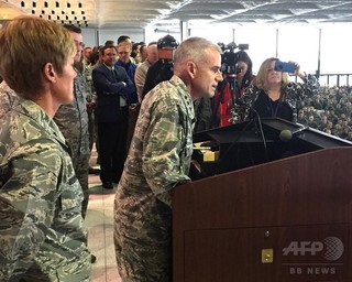 米空軍士官学校の差別落書き、黒人学生による自作自演と判明 米空軍士官学校の差別落書き、黒人学生による自作自演と判明