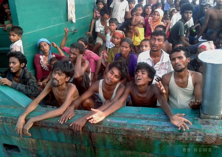 マレーシア、難民船の領海入りを拒否 多数の難民に生命の危機 マレーシア、難民船の領海入りを拒否 多数の難民に生命の危機