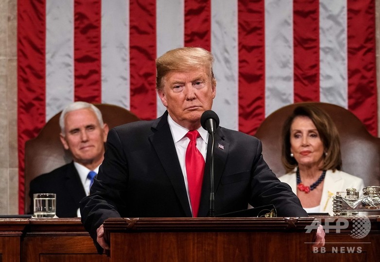 中国による米国の職と富の「盗み」に終止符、トランプ氏一般教書演説 中国による米国の職と富の「盗み」に終止符、トランプ氏一般教書演説