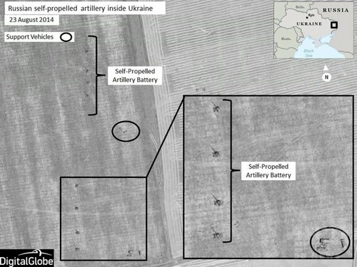 NATO、「露兵士1000人超がウクライナ侵入」 衛星写真公表