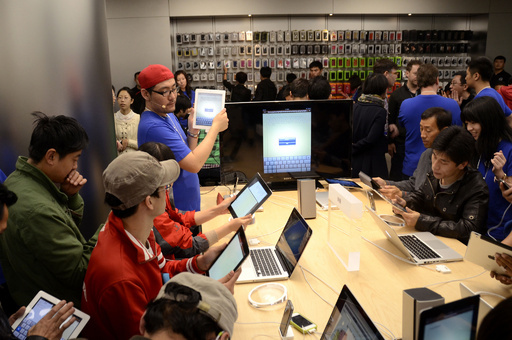 米アップル、北京にアジア最大の直営店をオープン