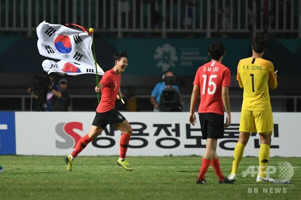 男子サッカーで日本銀、韓国優勝で孫興民は兵役免除に アジア大会
