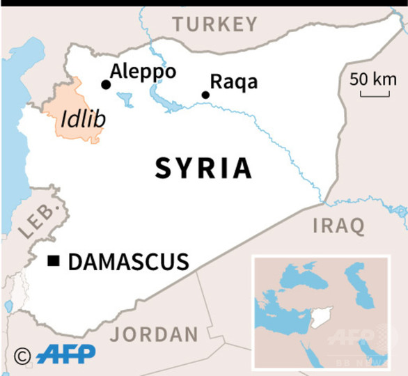 シリアのイドリブ県、ISから解放 戦闘員ら投降 シリアのイドリブ県、ISから解放 戦闘員ら投降