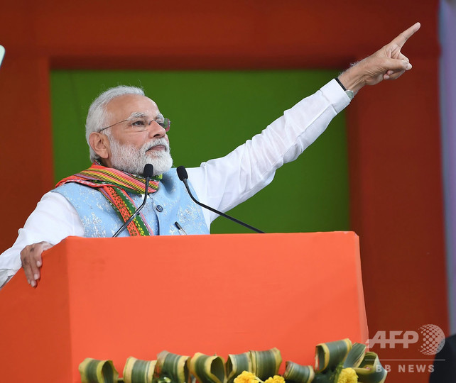 インド北東部で首相訪問に合わせ抗議デモ、国籍に関する法改正案めぐり インド北東部で首相訪問に合わせ抗議デモ、国籍に関する法改正案めぐり
