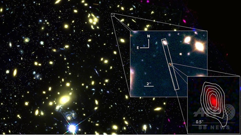 「宇宙の夜明け」解明に前進、132.8億光年先の銀河で酸素検出 「宇宙の夜明け」解明に前進、132.8億光年先の銀河で酸素検出