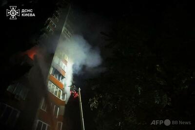 ロシアの夜間攻撃、キーウと周辺地域で死者6人に 緊急停電も