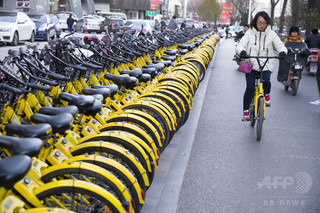 中国、シェア自転車の「守り人」 春節中も休みなく 中国、シェア自転車の「守り人」 春節中も休みなく