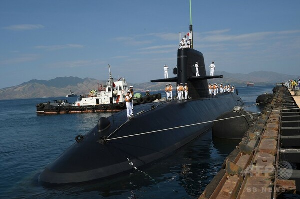 海自潜水艦など3隻、フィリピンに寄港 南シナ海の係争海域近く