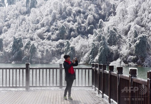 数十年ぶりの大寒波襲来、震える中国 数十年ぶりの大寒波襲来、震える中国