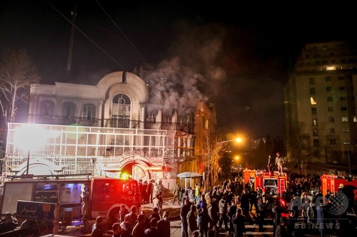 サウジアラビア、イランとの関係断絶 大使館襲撃受け サウジアラビア、イランとの関係断絶 大使館襲撃受け