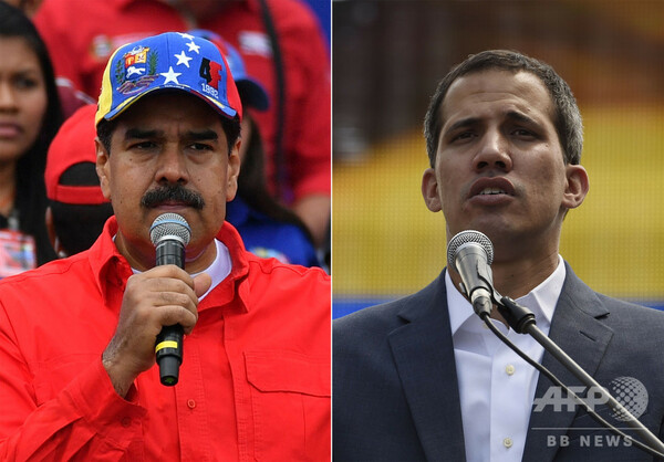 ベネズエラ、反体制派と政府派が大規模デモ 新たに空軍少将がグアイド氏支持