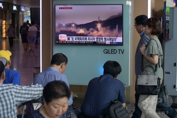 北朝鮮ミサイル発射、3発のうち「2発は飛行」 米軍が修正