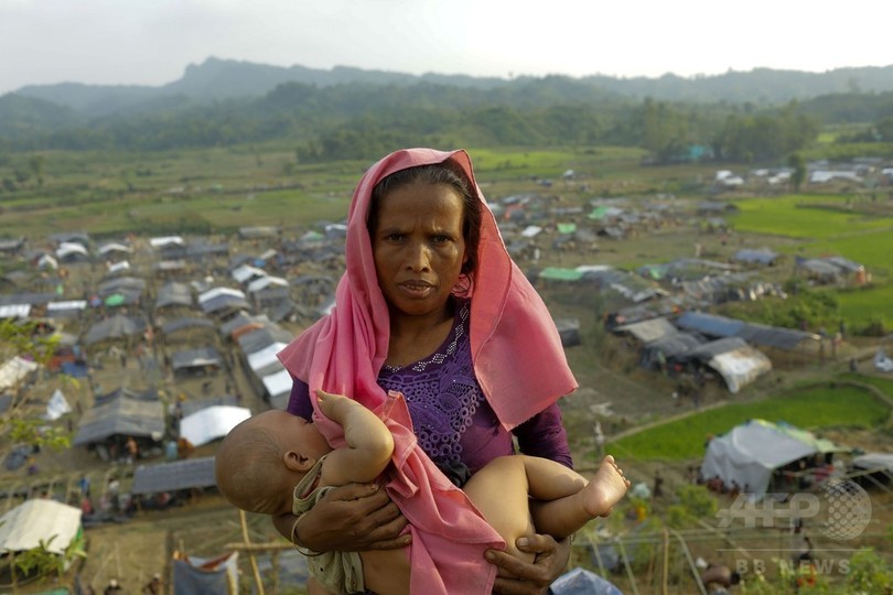 バングラに避難のロヒンギャ、25万人超に 国連発表 バングラに避難のロヒンギャ、25万人超に 国連発表