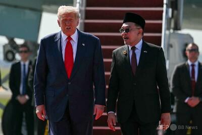 トランプ米大統領、マレーシアに到着 アジア歴訪スタート