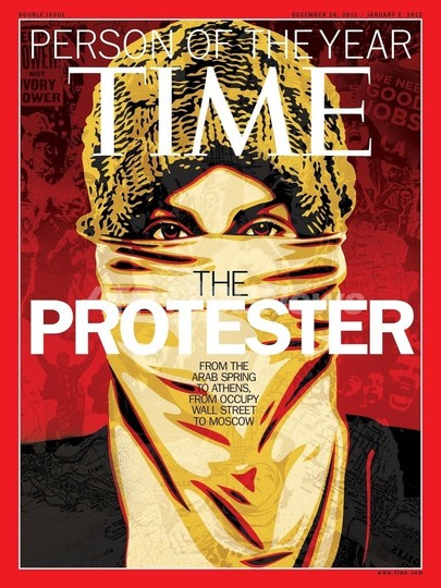 米誌タイムの今年の人は「抗議者」 米誌タイムの今年の人は「抗議者」
