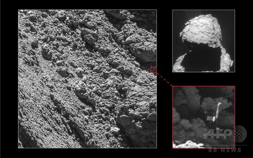 彗星着陸のフィラエ、ついに発見 ESAが画像公開 彗星着陸のフィラエ、ついに発見 ESAが画像公開