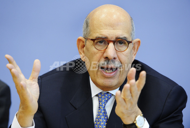 「エジプト人よチュニジアに続け」、エルバラダイ氏