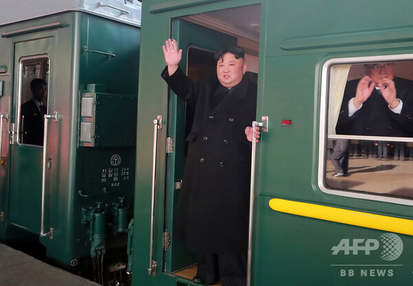 金正恩氏乗せた列車、中国に到着 27、28日にベトナムで米朝首脳会談