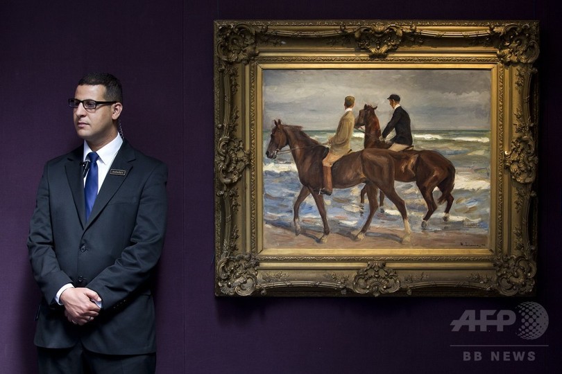 ナチス略奪の油絵、3億6000万円で落札 英 ナチス略奪の油絵、3億6000万円で落札 英