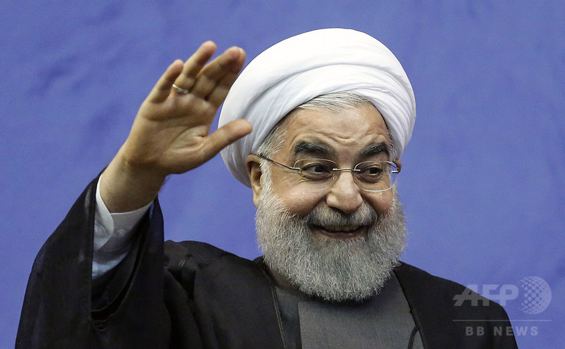 イラン大統領選、ロウハニ氏が再選 イラン大統領選、ロウハニ氏が再選