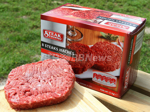 冷凍ハンバーグ食べた子供7人が大腸菌感染で入院、フランス 冷凍ハンバーグ食べた子供7人が大腸菌感染で入院、フランス