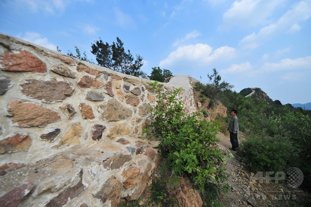 万里の長城、当局の修復で真っ平らに「爆破した方がまし」との声も 写真9枚 国際ニュース：AFPBB News