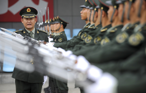 人民解放軍、儀仗隊の訓練風景 中国