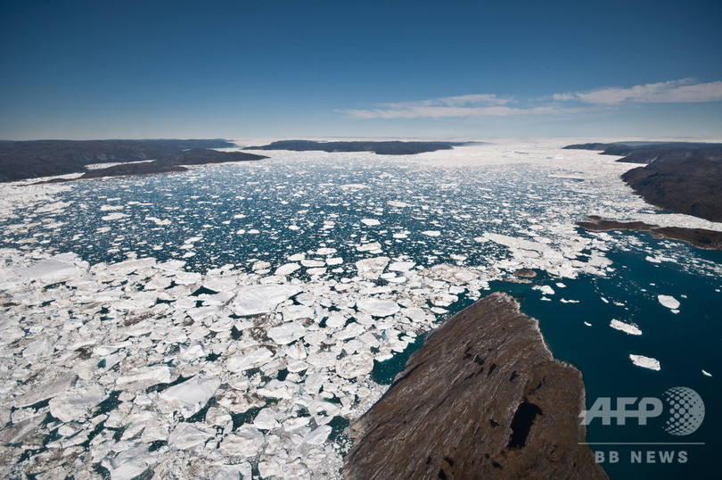 グリーンランドの氷解、10年で4倍に加速 研究 グリーンランドの氷解、10年で4倍に加速 研究