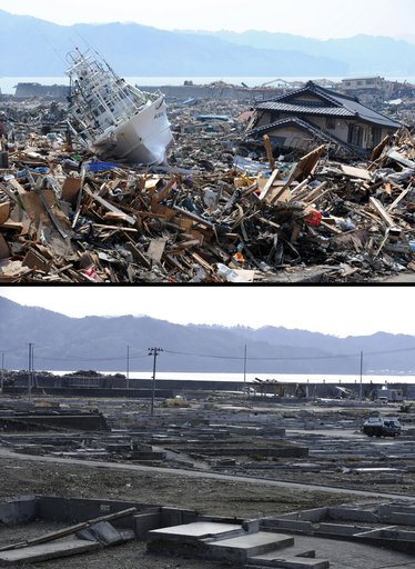 【写真特集】東日本大震災、被災地の震災直後と今