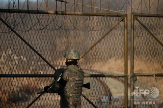 北朝鮮兵士1人、軍事境界線を越えて韓国に 北朝鮮兵士1人、軍事境界線を越えて韓国に