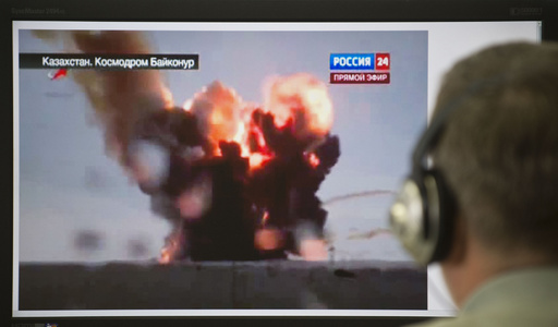 ロシアの無人ロケット、打ち上げ直後に爆発