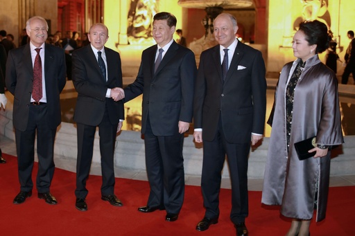 習国家主席が仏リヨンに到着、公式訪問を開始
